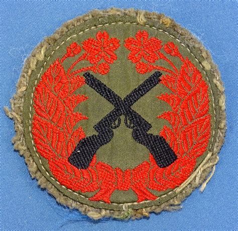 WWII Japanese Army Cloth Marksmanship Badge Griffin Militaria