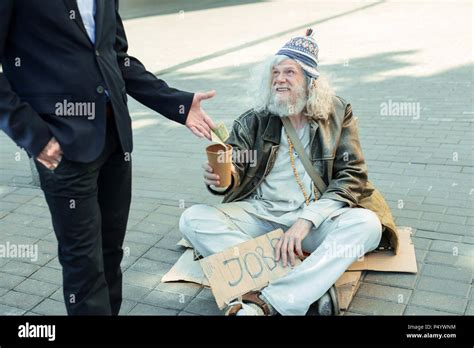 Smiling Homeless Man Hi Res Stock Photography And Images Alamy