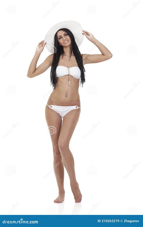 Bella Chica Delgada En Bikini Imagen De Archivo Imagen De Manos Tope My Xxx Hot Girl