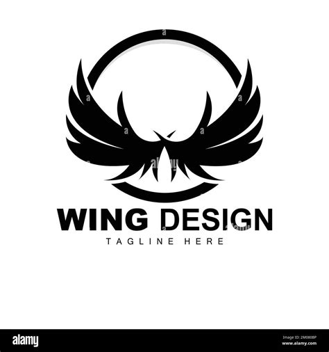 Wings Logo Phoenix Logo Bird Wing Vector Template Illustration Wing