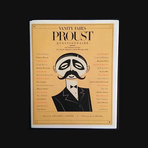 Vanity Fairs Proust Questionnaire De Graydon Carter Édition Rodale