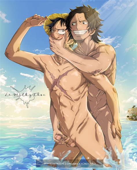 Rule 34 Lemilkychoc One Piece One Piece Pixxx Portgas D Ace Yaoi