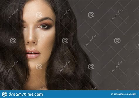 sensual beautiful brunette woman stock image image of portrait beauty 127891083