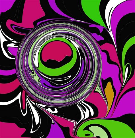 Pink Purple And Green Abstract By Jessielee72 Redbubble