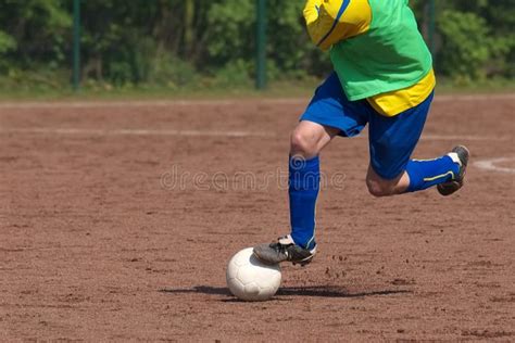 Soccer Player Dribbling Stock Image Image Of Competitive 9080105