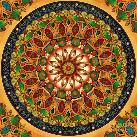 Mandala Rebirth Digital Art By Peter Awax Fine Art America