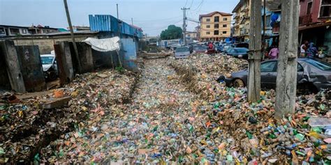 Heavy Rain Leads To Garbage Filled Neighborhood In Nigeria Lagos