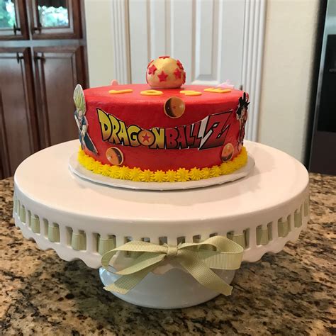 Dragon ball z cake at cakes.pitsed.com. Dragon ball Z birthday cake. https://www.facebook.com ...