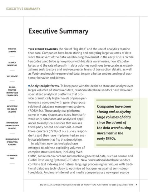 It lays out the main idea the author would want to convey. Example Of An Executive Summary | Template Business