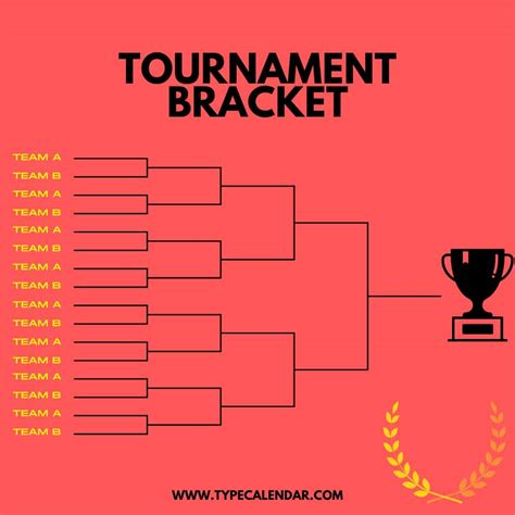 Free Printable Tournament Bracket Templates 6 8 10 16