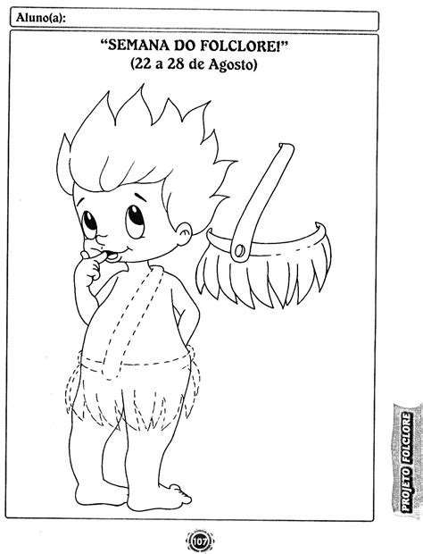 Imagem Do Curupira Para Imprimir