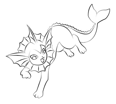 Free Vaporeon Base by rosiemayB on DeviantArt