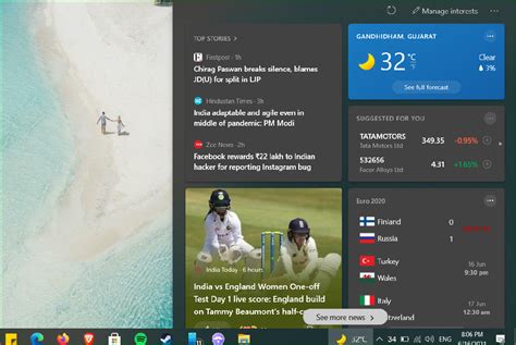 How To Disable Or Enable News And Interests Taskbar Widget In Windows 10