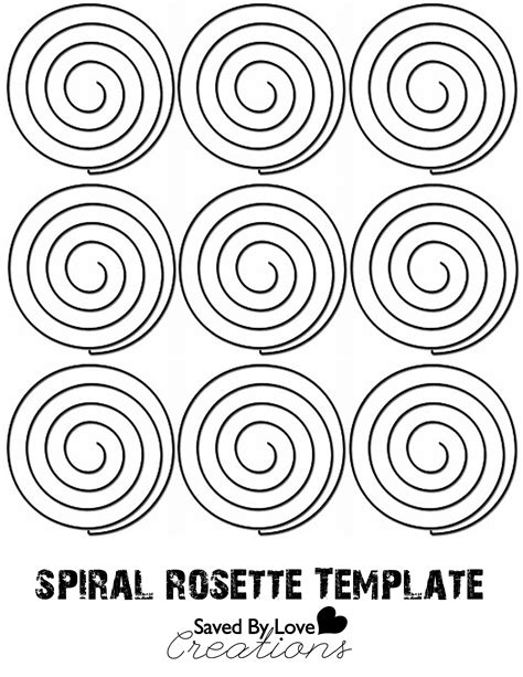 Printable Spiral Paper Rose Template Get What You Need For Free