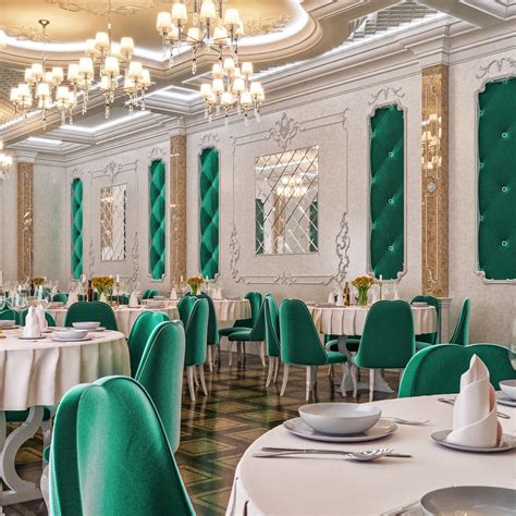 Luxury Restaurant In Astana Cgtrader