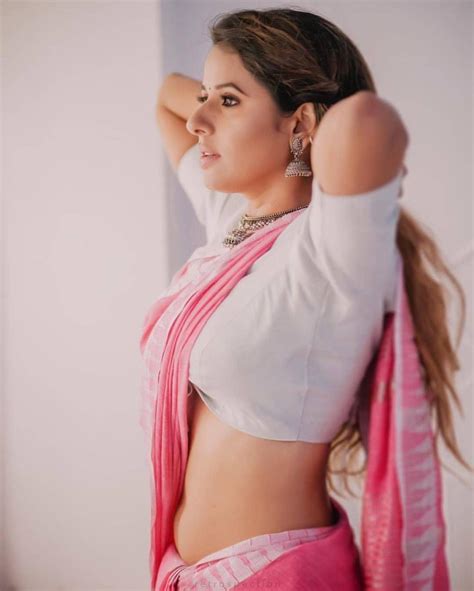 South Indian Actress Shravya Reddy Exposing Saree Hot Photos Latest Hot And Sexy Photoshoot