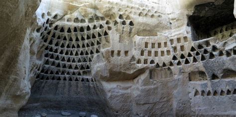 Columbarium Cave Of Adullam In The Judea Land Stock Image Image Of
