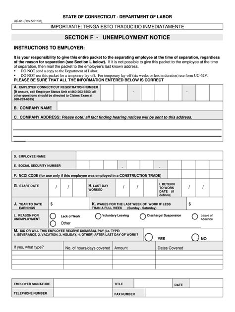 Separation Packet Ct Fill Online Printable Fillable Blank Pdffiller