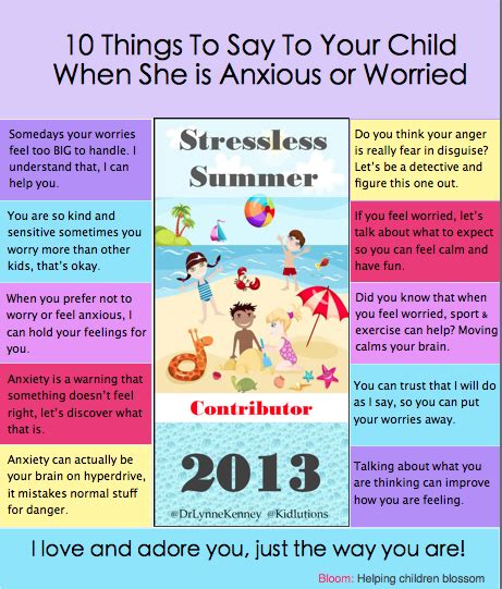 Spin Doctor Parenting 10 Things To Say To An Anxious Child