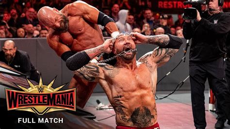 Full Match Triple H Vs Batista No Holds Barred Match Wrestlemania