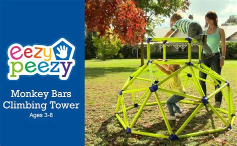 Eezy Peezy Monkey Bars Climbing Tower Playset Easy Assembly Indoor