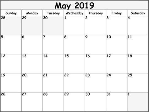 About printable calendar | www.123calendars.com. May 2019 Printable Calendar Templates - Free Blank, PDF ...