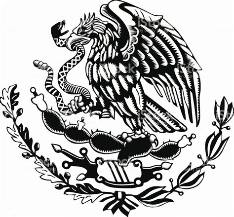 Mexican Flag Eagle Coloring Page Luxury Mexican Eagle Logo Vector