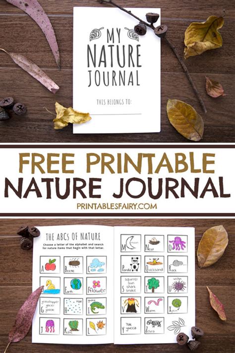 Visual Arts Printable Nature Journal Pages Printable List Tree