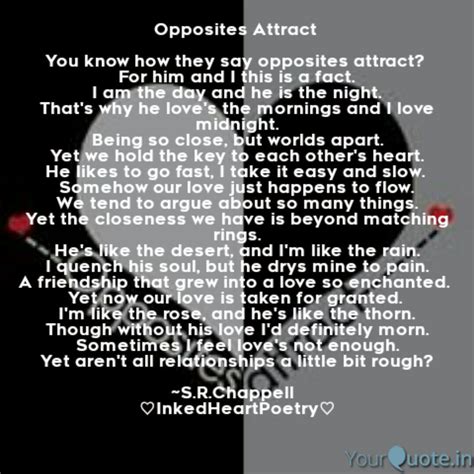 Deep Opposites Attract Quotes - Why opposites attract ...