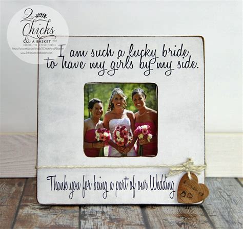 Bridesmaid Picture Frame Personalized Wedding Picture Frame Etsy