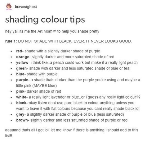 𝘁𝗶𝗽𝘀𝗳𝗼𝗿𝗮𝗿𝘁𝗶𝘀𝘁𝘀𝘇 On Instagram Shading Advice