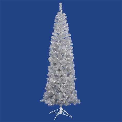 Vickerman 75 Ft Pre Lit Traditional Slim Silver Artificial Christmas