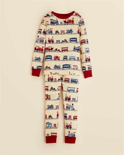 Hatley Boys Train Print Pajama Set Sizes 2 7 Bloomingdales