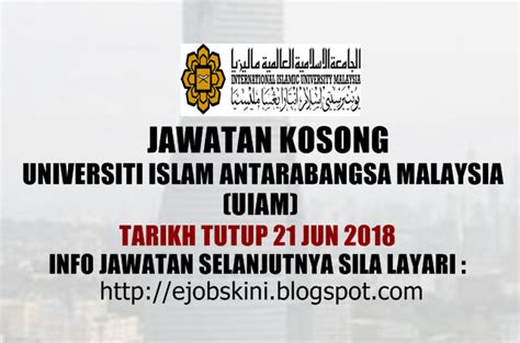 Jawatan kosong dewan bandaraya kuala lumpur jun 2018. Jawatan Kosong Universiti Islam Antarabangsa Malaysia ...