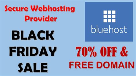 Bluehost Recommended By Wordpress Black Friday Sale Offer 2021 70