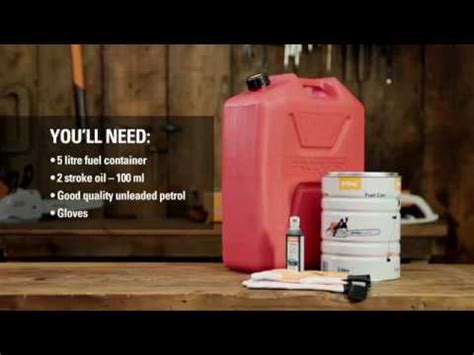 How do i fill it with fuel? How to mix 2 stroke fuel with a 50:1 ration - YouTube