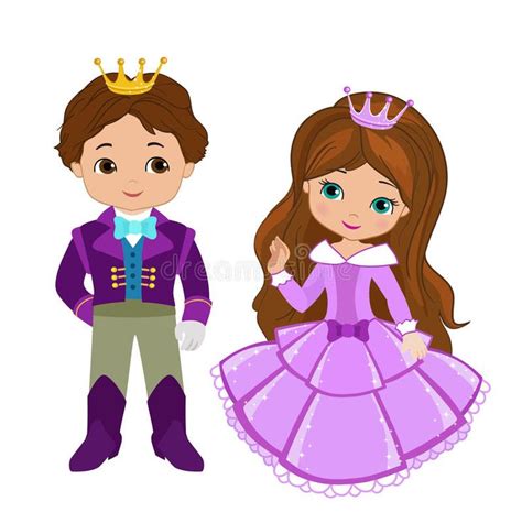 the prince and princess are dressed in purple