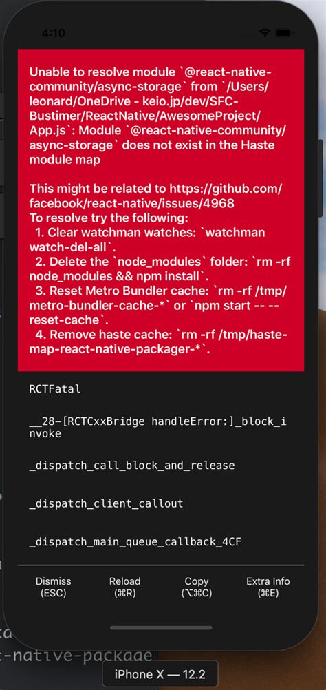Unable To Resolve React Native Community Async Storage From Node Hot Sex Picture