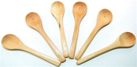 6 Small Wood Spoons Mini Wooden Spoons For Honey And Bath Etsy