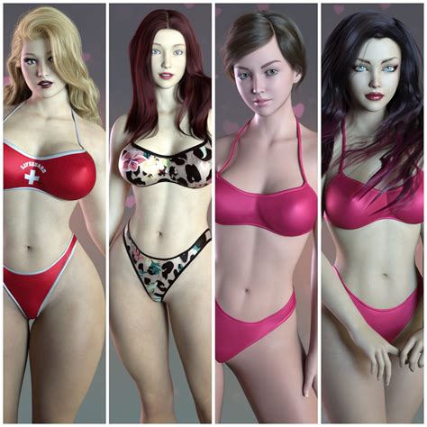 4 Curvy Body Character Morphs For Genesis 8 And 81f 2022 Free Daz 3d Models