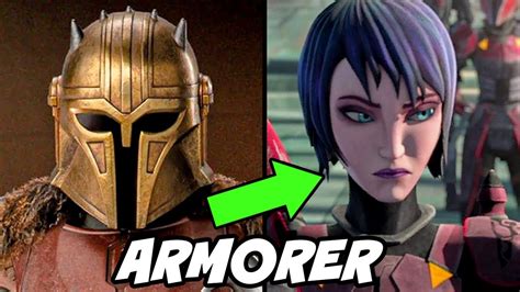 The Armorers Real Identity In The Mandalorian Season 3 Star Wars Theory Youtube