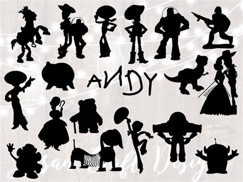 Toy Story Svg Bundle Toy Story Silhouette Png Svg Etsy Disney