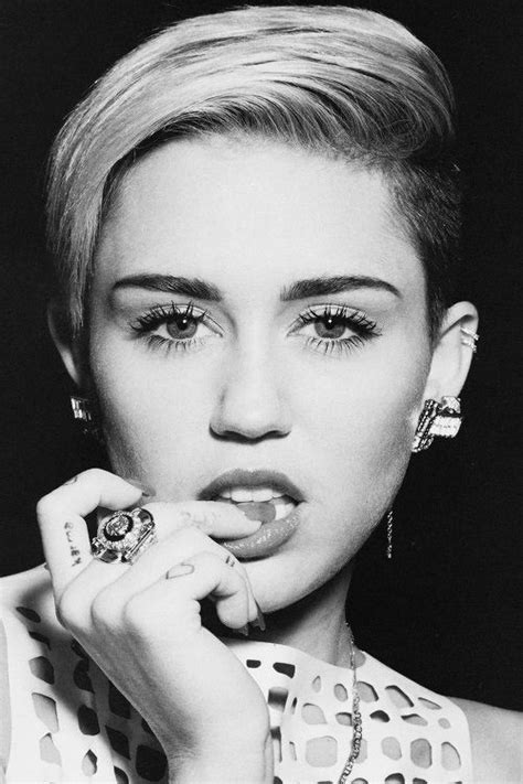 Miley Cyrus Favorite Celebrities Black And White