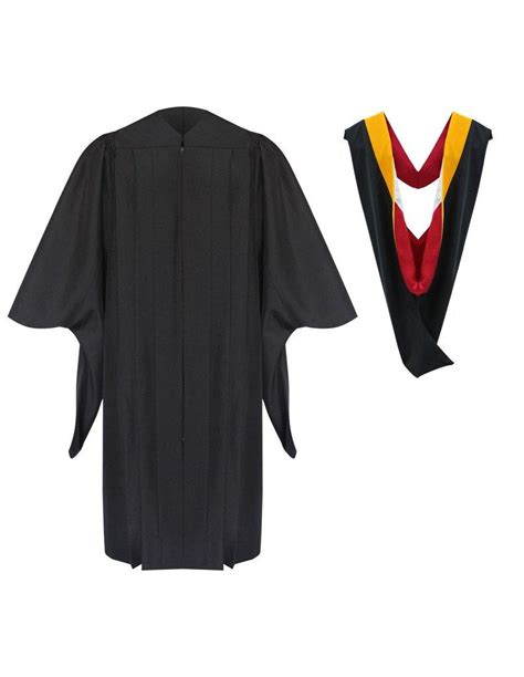 Deluxe Masters Graduation Gown And Hood Package Graduation Attire