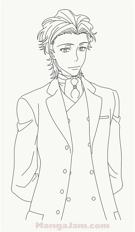 How To Draw Albert M James Moriarty From Yuukoku No Moriarty