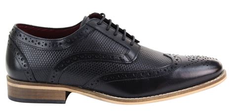 Mens Oxford Shoes With Modern Pattern Happy Gentleman