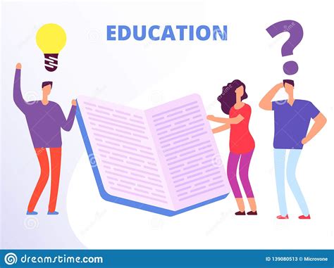 Help In Education Education Courses Vector Concept Stock Vector