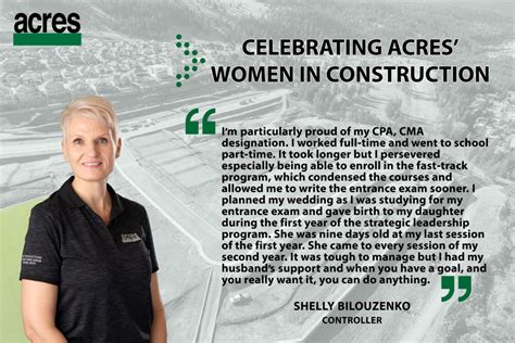 Women In Construction Week Meet Shelly Bilouzenko Acres Enterprises