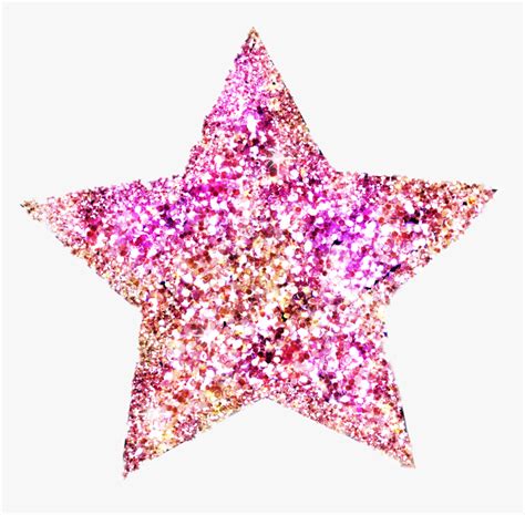 Pink Glitter Stars Clip Art