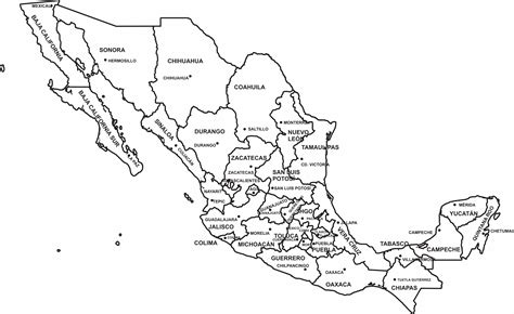 View Imagenes De Mapa De La Republica Mexicana Con Nombres Para